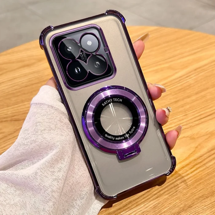 Magnet Ring Hülle für Xiaomi Redmi Poco transparent Stand Cover Schutz – Bild 2