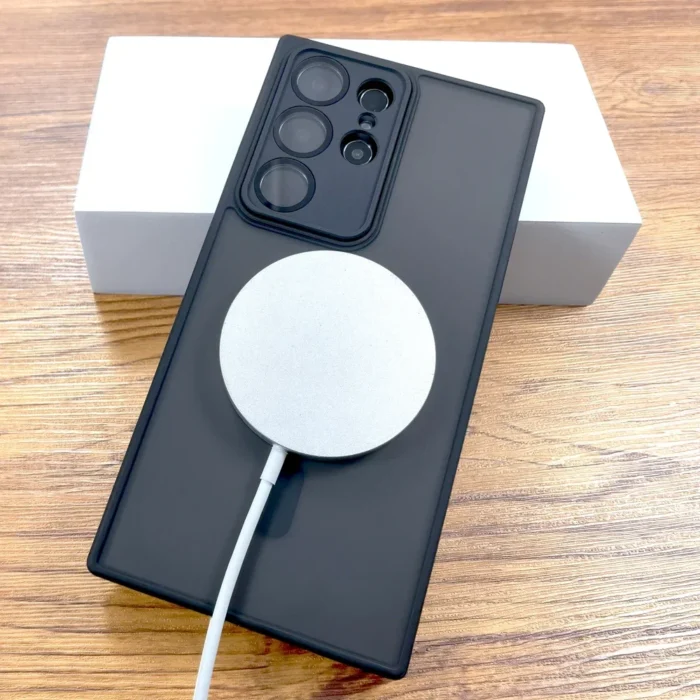 Matte Hülle f. Samsung Galaxy S25 S24 Ultra MagSafe Ladefunktion – Bild 3
