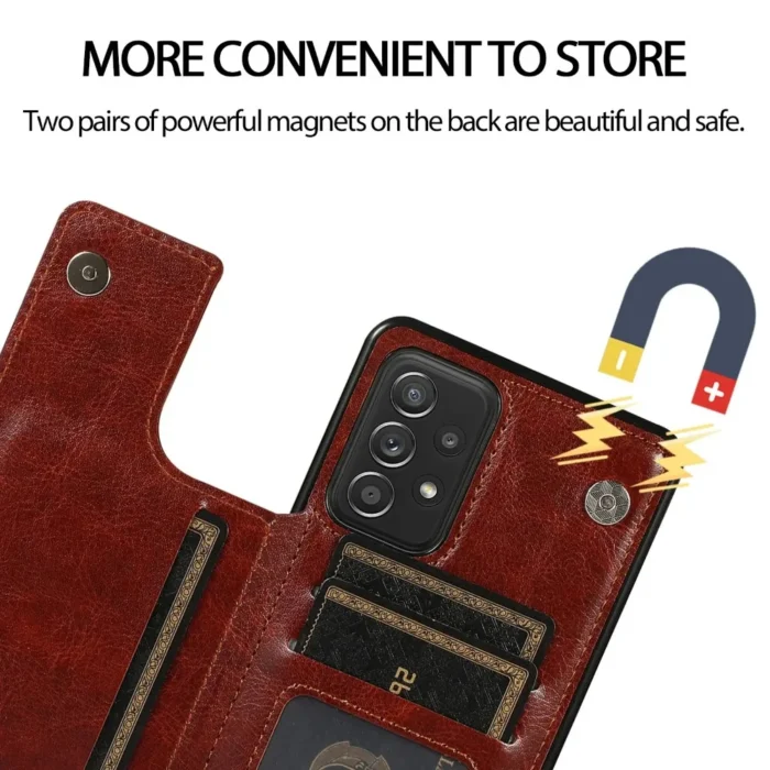 Wallet Case Hülle für Samsung Galaxy S24 Ultra S23 Flip Kartenfächer Ständer – Bild 5