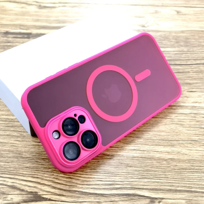 Hülle f. iPhone 16 15 14 13 12 11 Pro Max MagSafe matt transparent – Bild 1