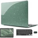 Glitzer Komplettset für MacBook Air M2 13" 14" Case mit Folie Tastaturschutz