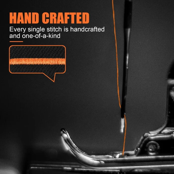 Apple Watch Sport Armband 26mm Atmungsaktiv Klett 140-220mm Orange Akzent – Bild 6