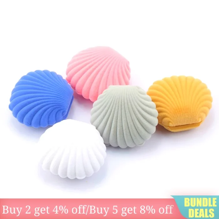 Samt Schmuckbox 16 Designs Ringbox Geschenk für Verlobung Hochzeit Ohrringe – Bild 3