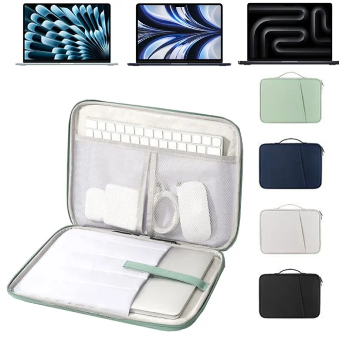 kf-See2a3692791c412cac536affd3b41849l.webp MacBook Air Pro Hülle 13-15" M1-M4 Tasche Fächer Kompatibel 2025 – Bild 1