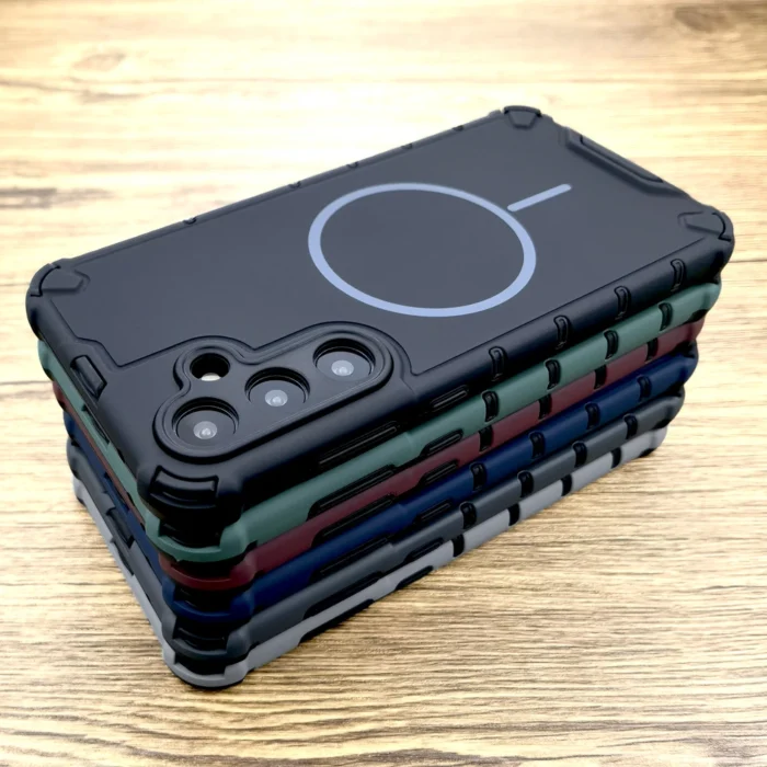 Schockfeste Hülle f. Samsung Galaxy A55 A54 MagSafe Wireless Charge matt – Bild 4