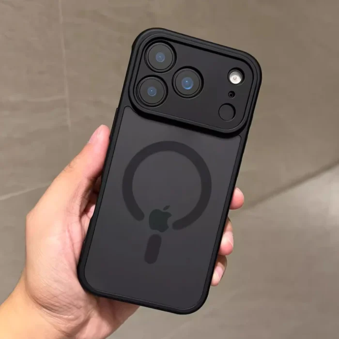 kf-Sf8da7155951e4777bc4c5e4cb466c9161.webp MagSafe Hülle iPhone 13 14 15 16 17 Pro Max Plus matt transparent wasserabweisend – Bild 1