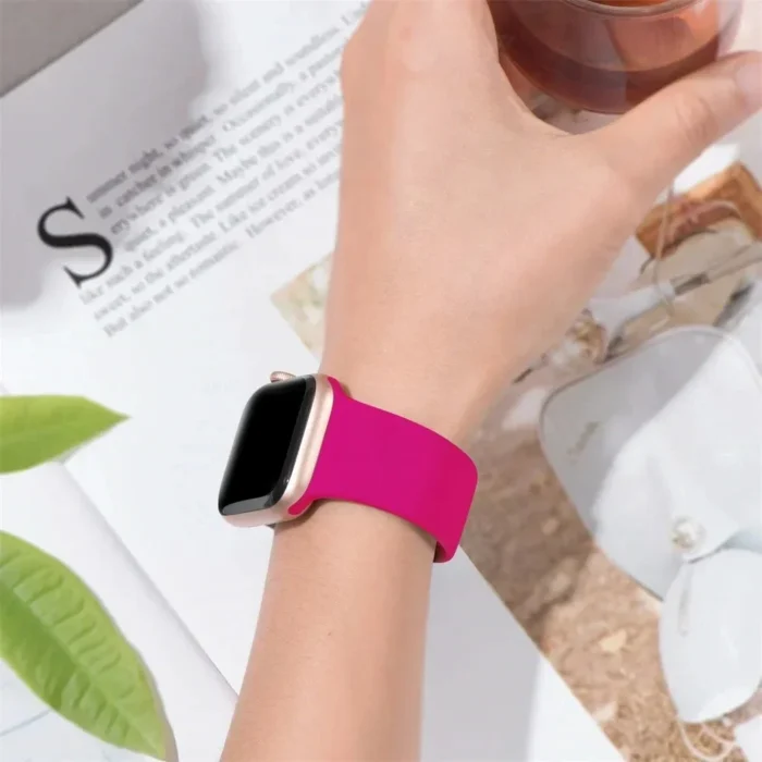 Sportarmband für Apple Watch Series 1-10 38-49mm Silikon 25 Farben atmungsaktiv flexibel – Bild 4