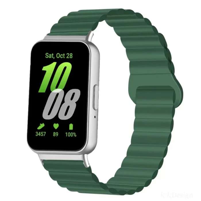 Magnetisches Sport Armband für Samsung Galaxy Fit 3, Silikon Band Herren Damen Zubehör – Bild 5