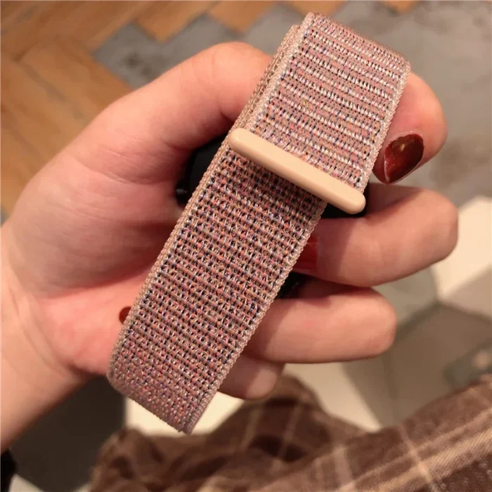 Nylon Armband f. Huawei Watch Fit 3 Sport Loop atmungsaktiv Klettverschluss – Bild 6