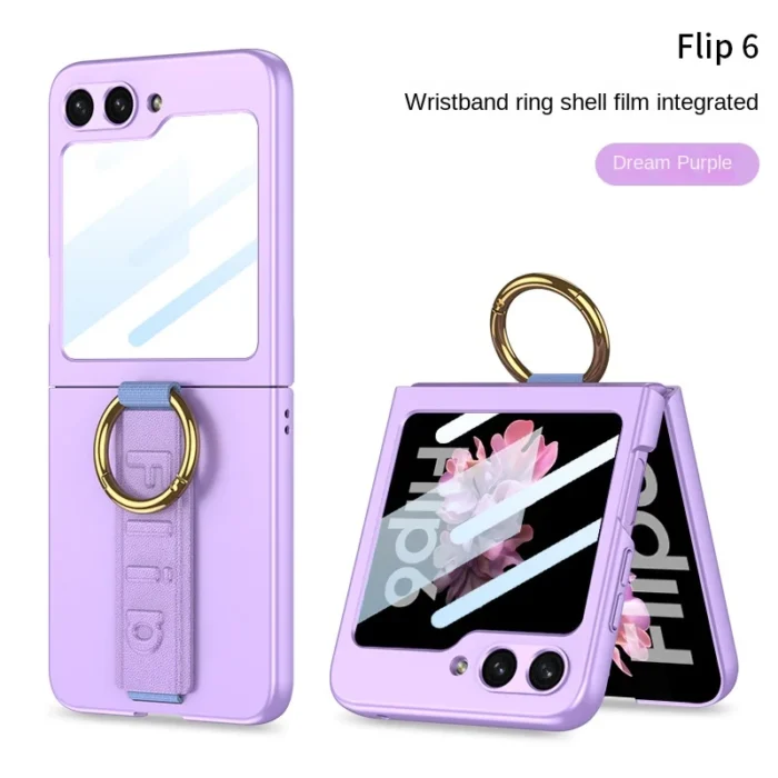 Schutzhülle für Samsung Galaxy Z Flip 6 & 5 mit integriertem Fingerring & Handschlaufe – Bild 5