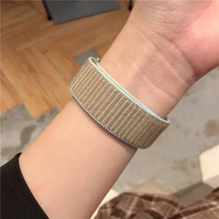 Nylon Armband f. Huawei Watch Fit 3 Sport Loop atmungsaktiv Klettverschluss – Bild 4