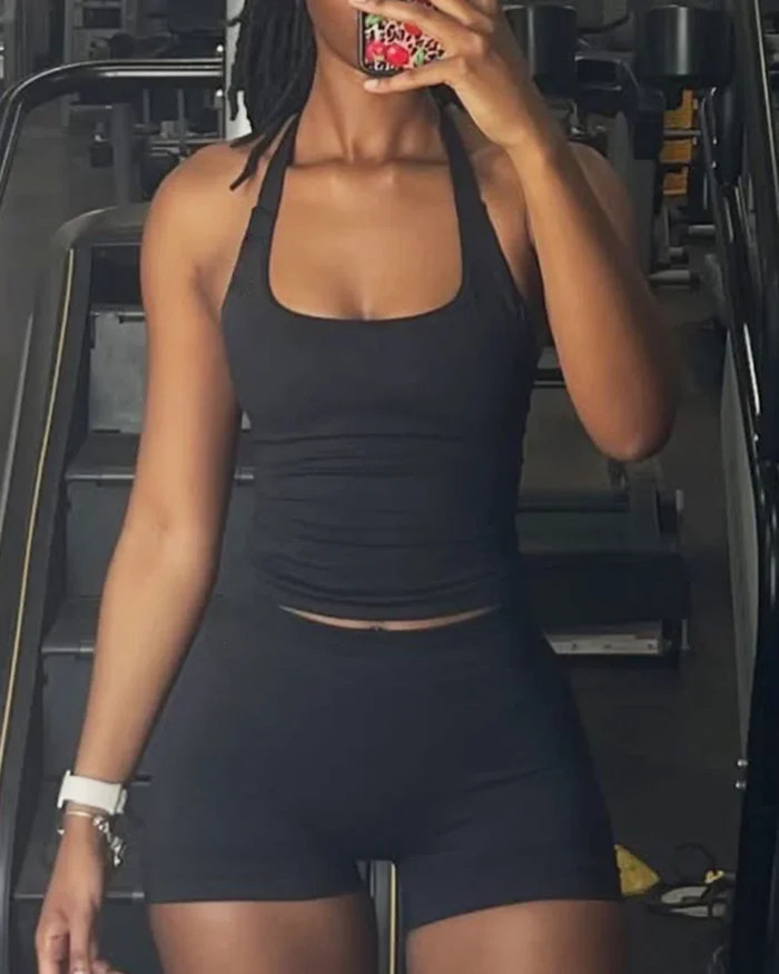 Nahtlos Crop Top für Yoga Gym Sport BH trägerlos Tank Top Nylon Spandex atmungsaktiv – Bild 4