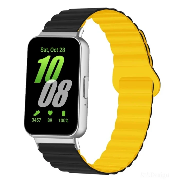 Magnetisches Sport Armband für Samsung Galaxy Fit 3, Silikon Band Herren Damen Zubehör – Bild 3