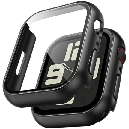 Schutzcase für Apple Watch Series 1-9 & SE 38-45mm mit gehärtetem Glas 360° Schutz