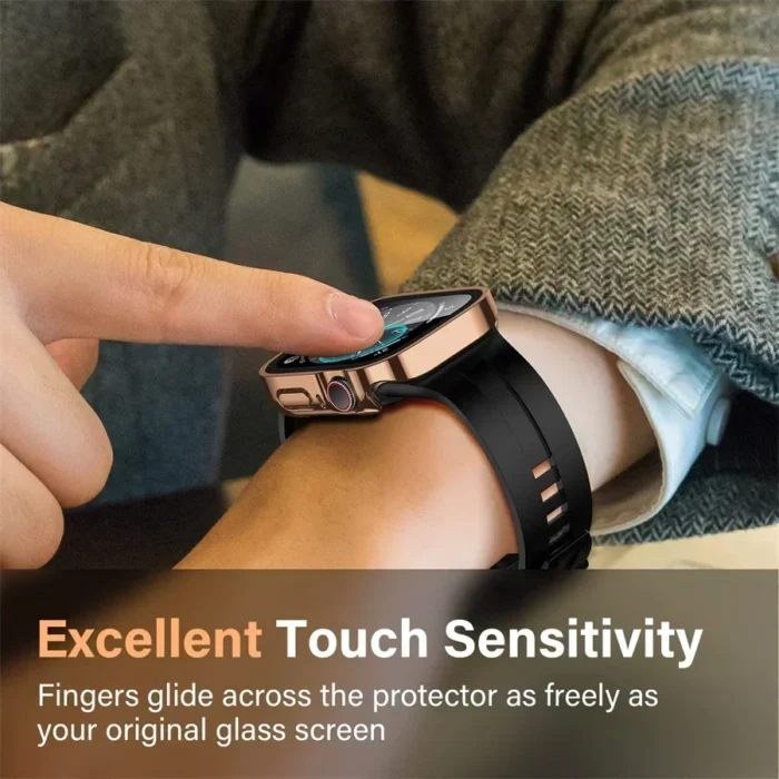 Apple Watch Schutzhülle mit Displayschutzglas für Series 9 8 7 6 5 4 SE 42mm – Bild 4
