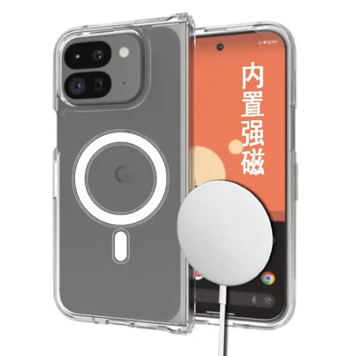 kf-Se8afadf153114f2f97184f148cd54913W.webp Transparente MagSafe-kompatible Hülle für Google Pixel 9 Pro Fold 10 Pro Fold stoßfest – Bild 1