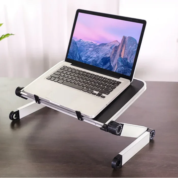 Ergonomischer Laptopständer faltbar höhenverstellbar Aluminium für 11-17 Zoll Notebook – Bild 4