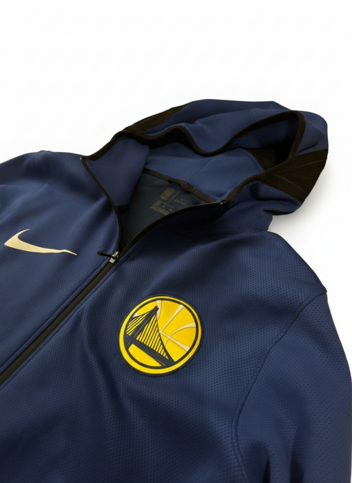 Nike NBA Golden State Warriors Kapuzenjacke Kobaltblau XL – Bild 2
