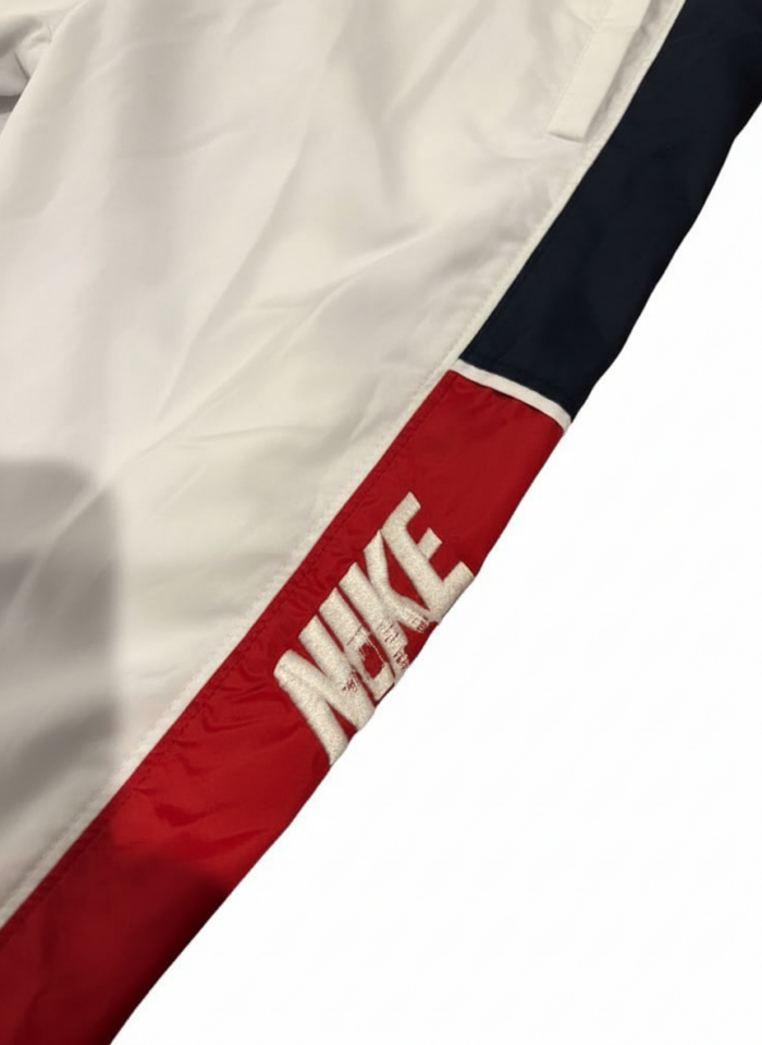 Nike Trainingshose Trackpants Hellgrau Weiß XL Colorblock Swoosh – Bild 3