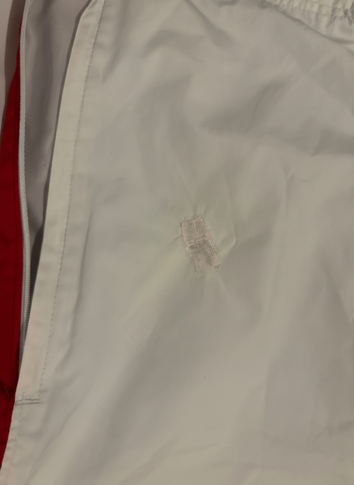 Nike Trainingshose Trackpants Hellgrau Weiß XL Colorblock Swoosh – Bild 4